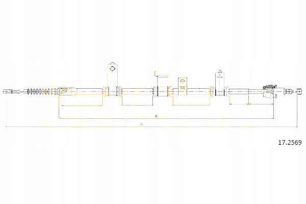 фото №1, Cofle трос гальма ручного hyundai santa fe ii 2