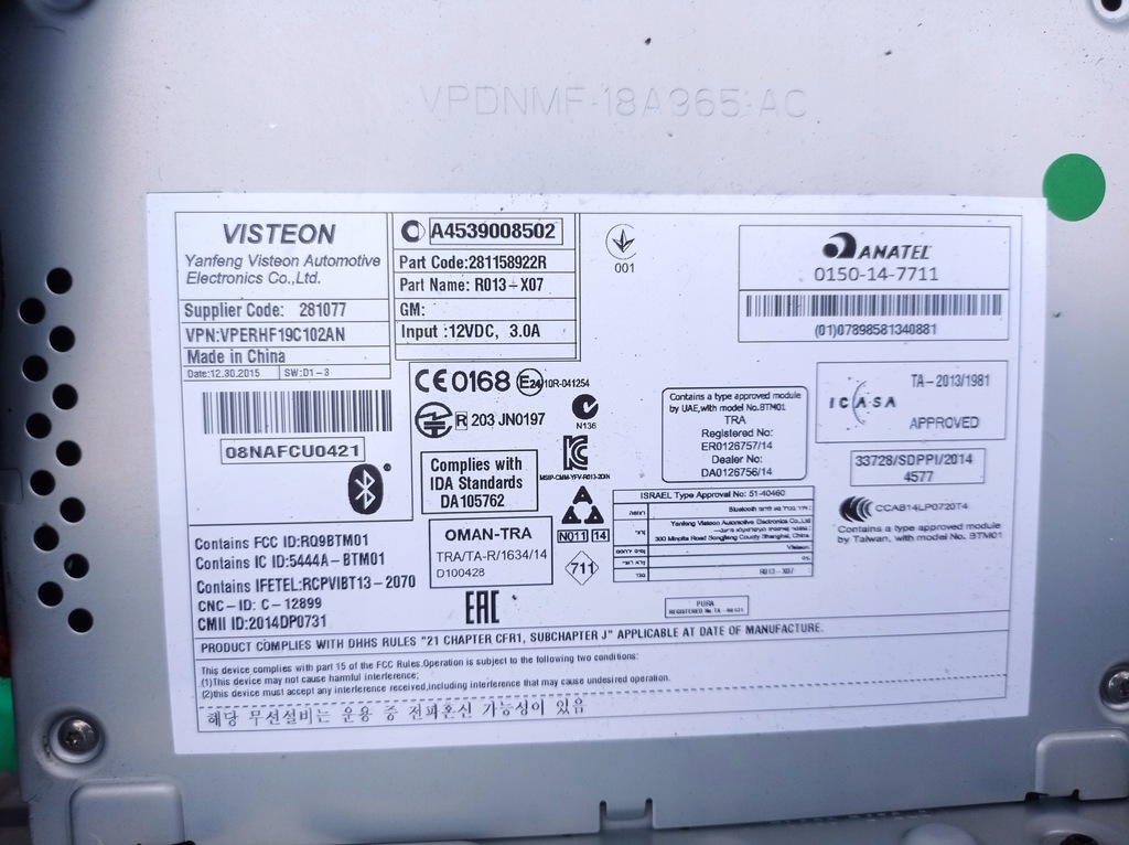 фото №3, Радио smart forfour ii 453 281158922r