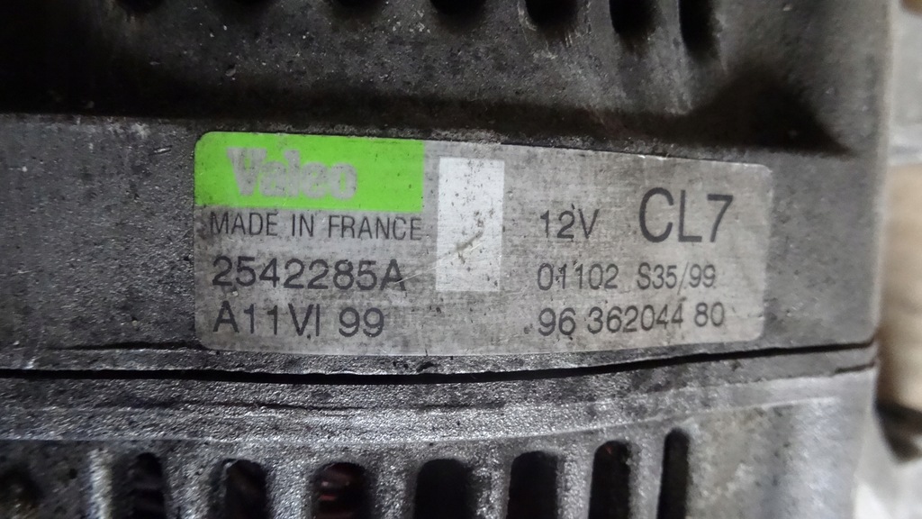 фото №9, Peugeot 206 1.1b генератор 2542285a