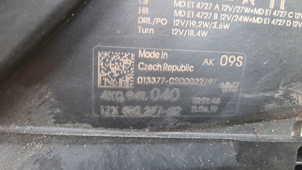 фото №5, Audi a6 c8 4k0 full led лампа передняя kpl