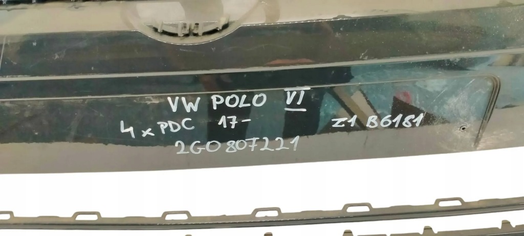 фото №6, Vw polo vi 6 2017- бампер передний перед 2g0807221 4xpdc