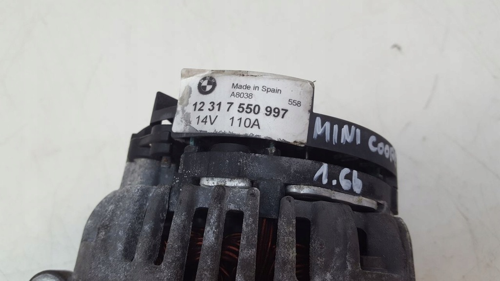 фото №2, Генератор mini cooper r50 1,6