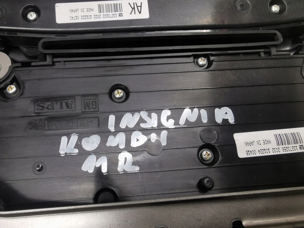 фото №9, Opel insignia панель радіо кондиціонера 13273102 eu