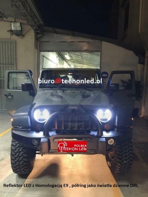 фото №4, Фары лампы свет led jeep wrangler 7" jk tj