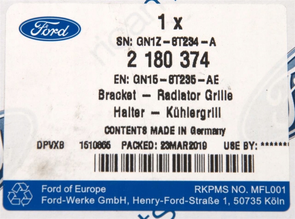 фото №10, Кронштейн підсилення лівий ecosport 2017- _ 2180374 _ gn15-8t235-ae