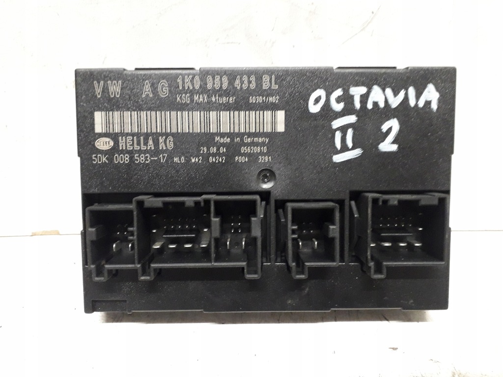 фото №9, Skoda octavia 2 ii 04- 1.9 tdi набір стартовий імобілайзер блок керування 03g906016dj