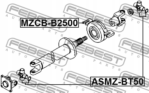 фото №3, Опора подшипник вала nap mazda bt-50 2.2 2.5 2.6