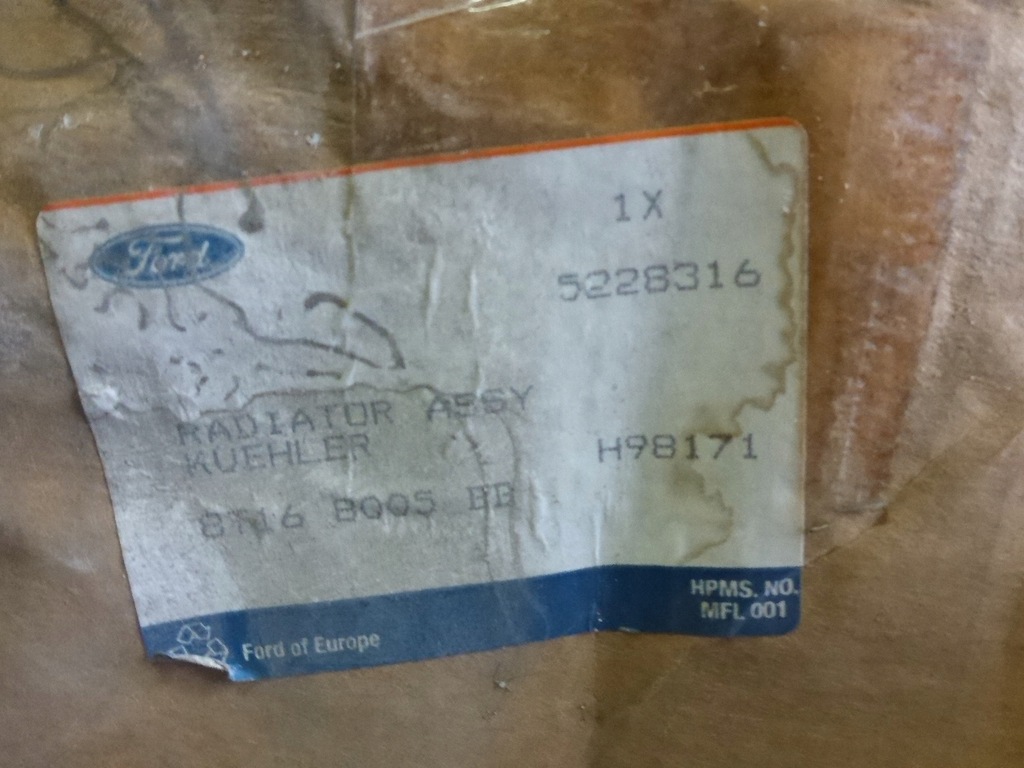 фото №9, Ford transit connect 02- 1.8 tdci радіатор wody