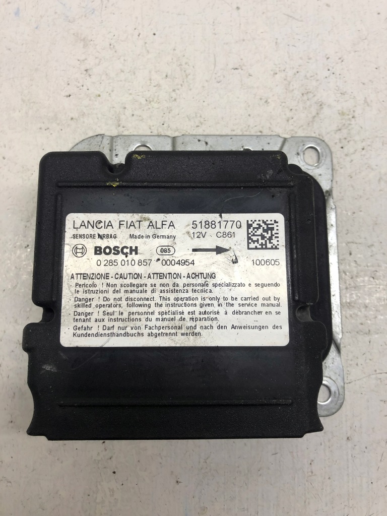фото №1, Модуль датчик подушка безпеки fiat 51881770