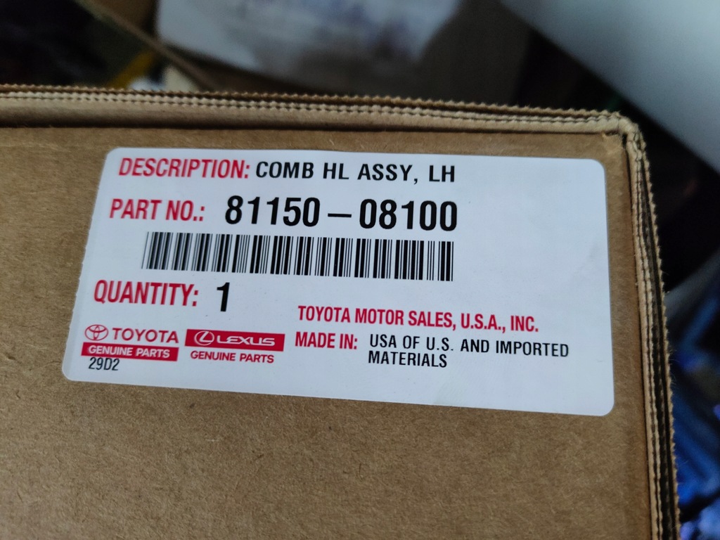 фото №12, Toyota sienna 2021 лампа фара правая левая передняя перед