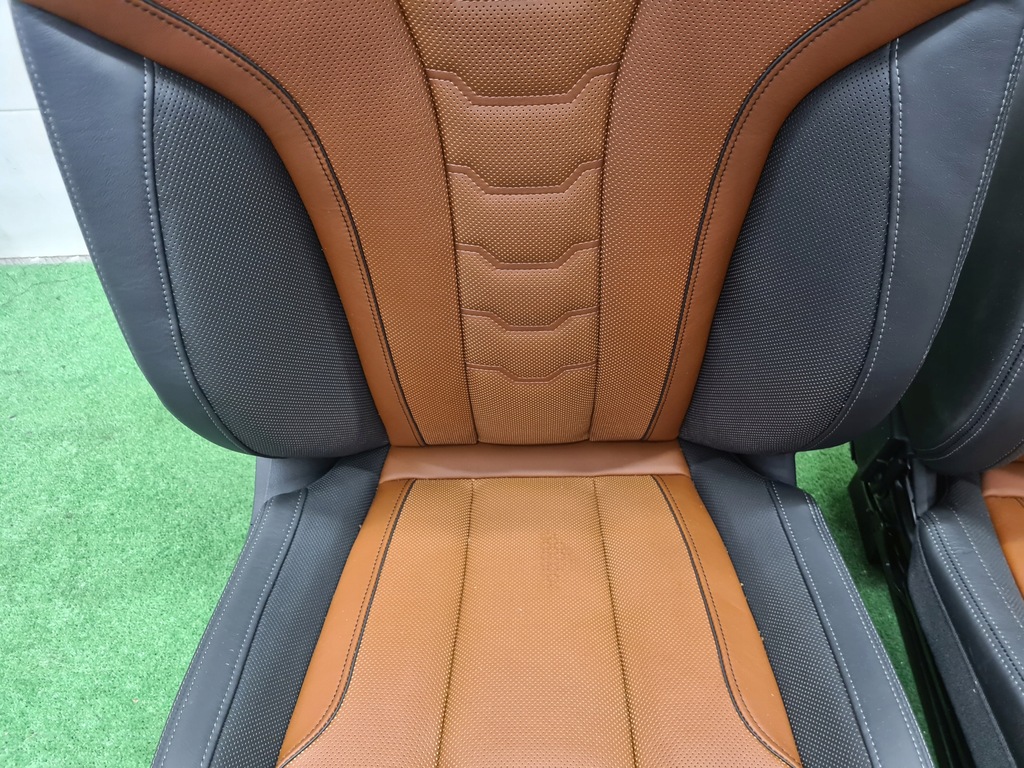 фото №5, Bmw 8 g14 обивка сиденья заднее сиденье обшивки туннель кожа