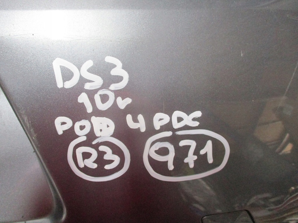 фото №11, Бампер задний citroen ds3 pod 4 pdc 10r задняя