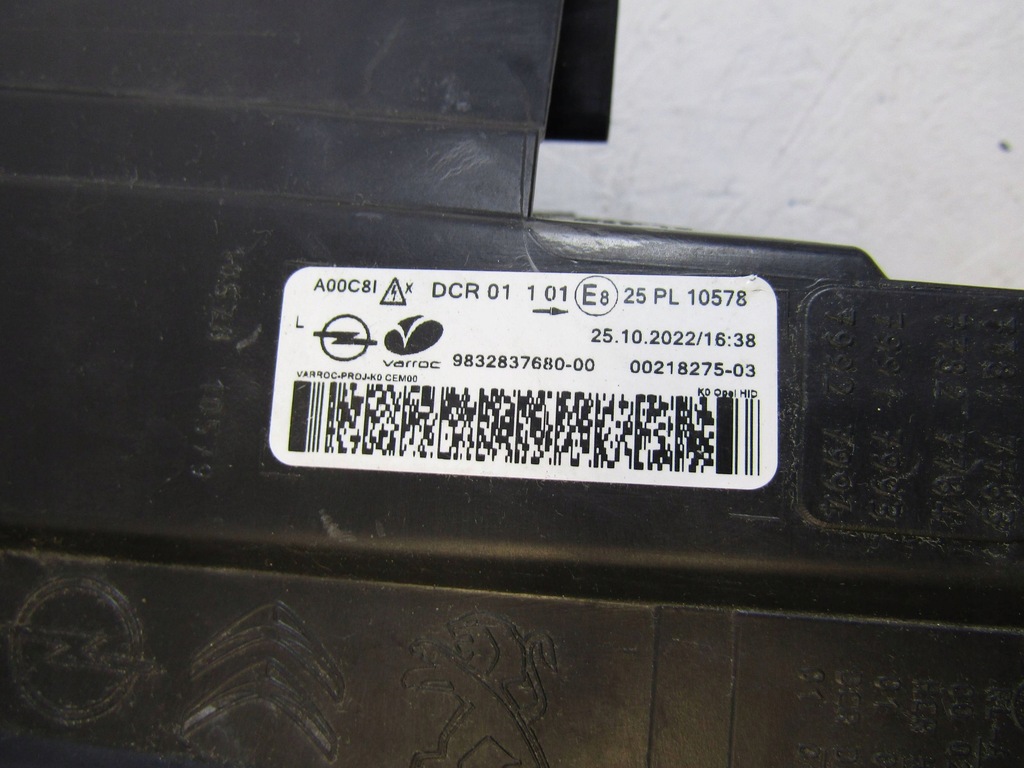 фото №16, Opel zafira d vivaro c лампа ліва перед ксенон 9832837680