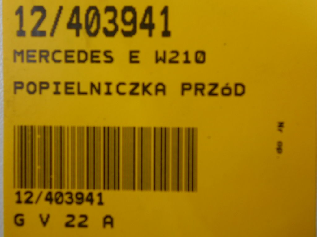 Mercedes e w210 пепельница перед с Разборки