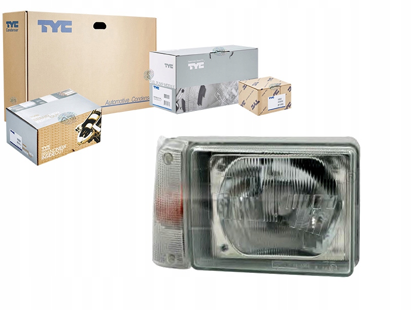 фото №1, Tyc фара h4/r2 механічний fiat panda tyc