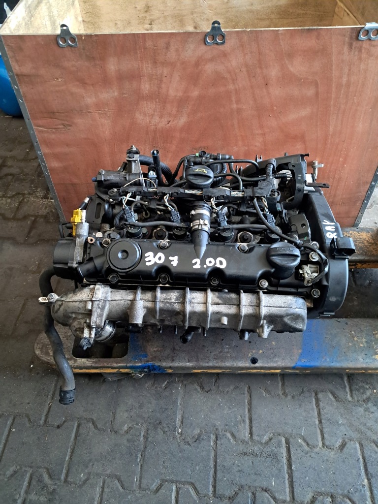 Двигатель комплектный  форсунки насос генератор peugeot 307 2.0 hdi rhy с Разборки