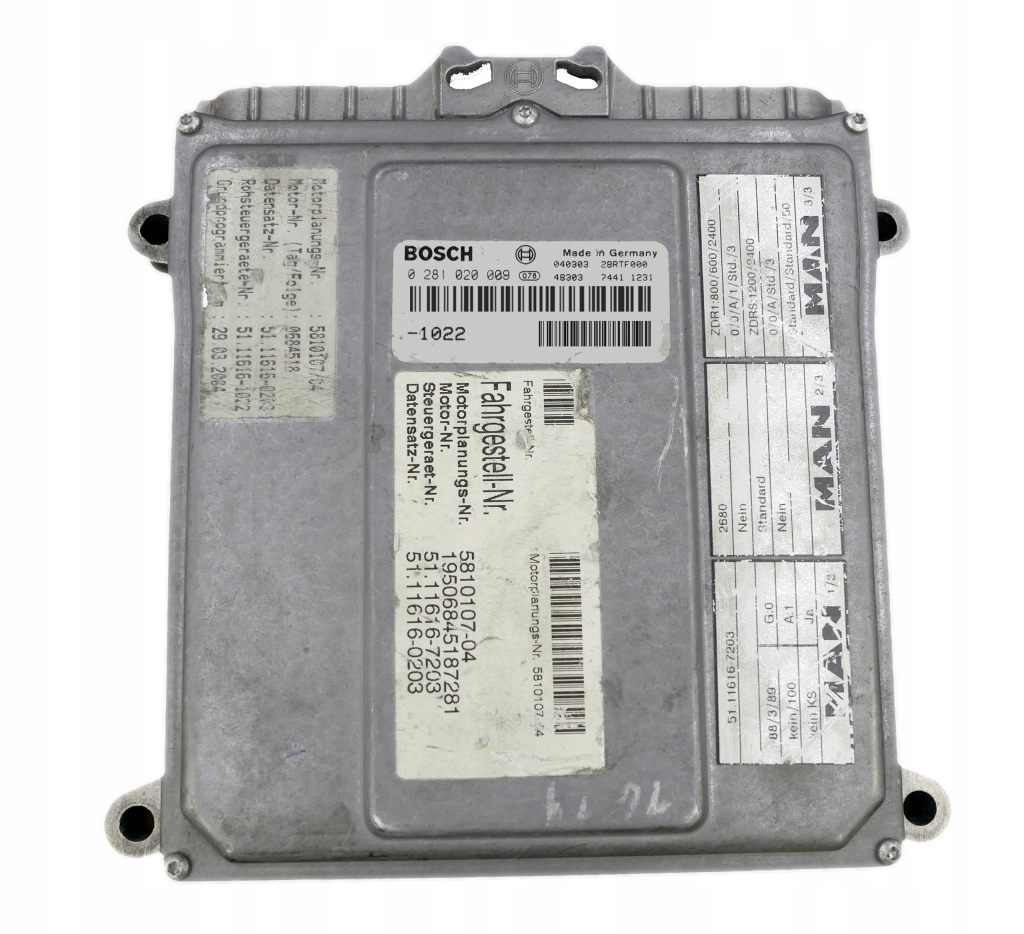 Купить Блок управления man 0281020009 1022 51.11616-7215 программирование