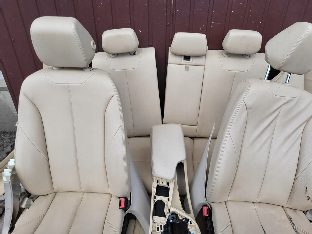 фото №11, Bmw f30 sedan сиденья заднее сиденье кожа обшивки