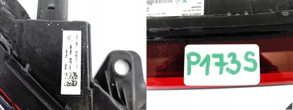 фото №12, Porsche 911 992 19- лампа led молдинг накладка w багажник задняя europa czerwona