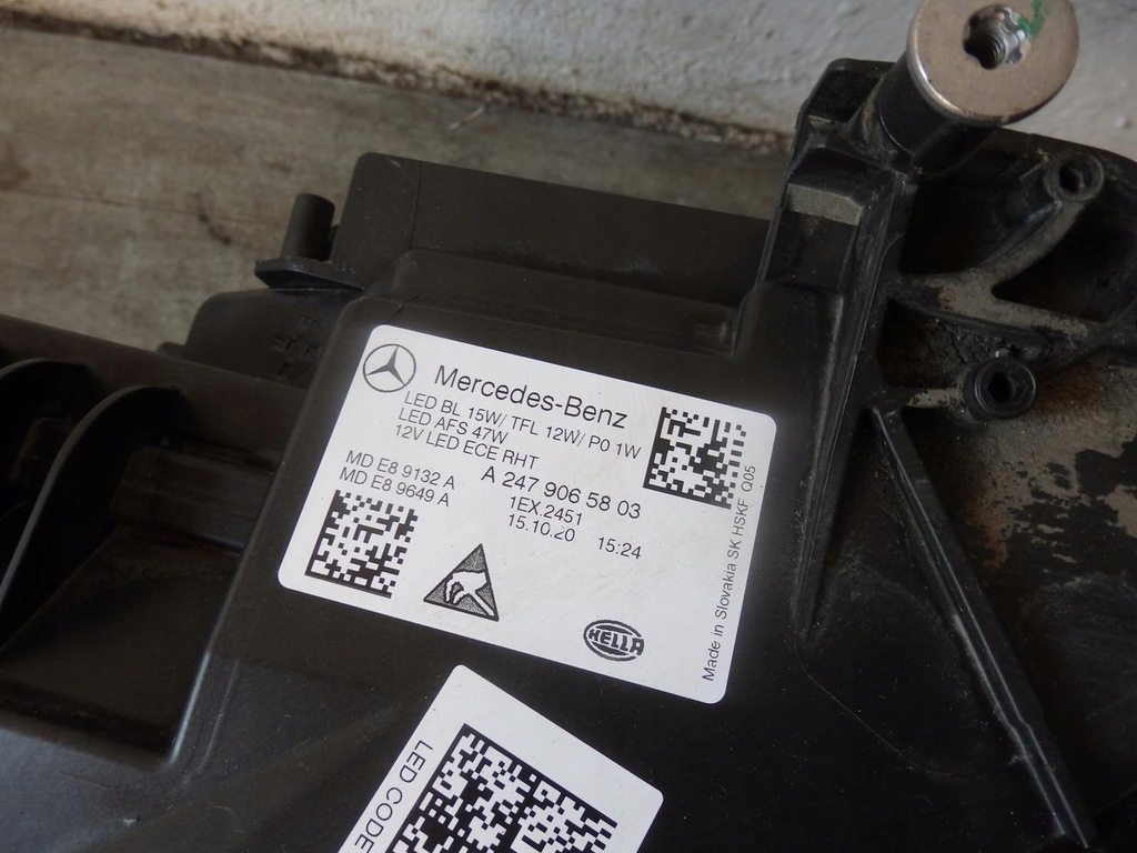 фото №6, Mercedes w247 b-klasa лампа правая led performance