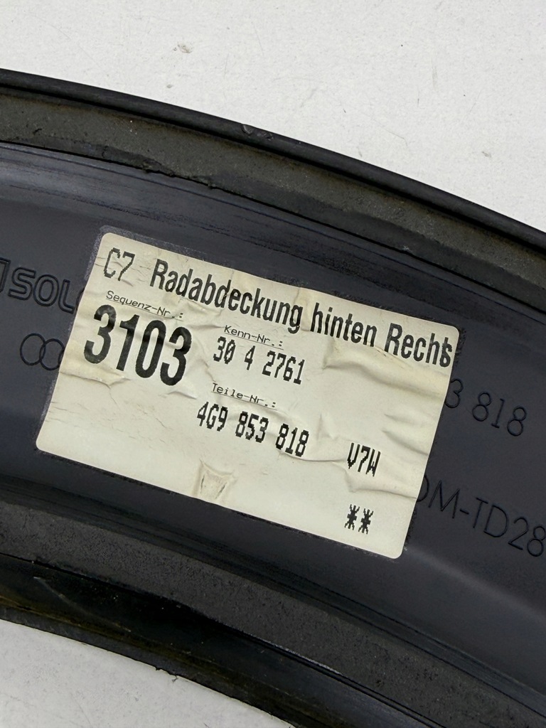 фото №13, Audi a6 c7 allroad молдинг накладка крыла задний четверть правый задняя