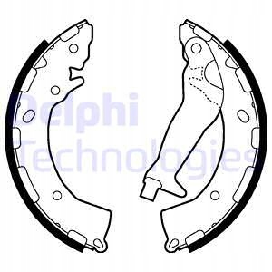 фото №2, Delphi гальмівні колодки гальмівні kpl. задня hyundai i10, i20