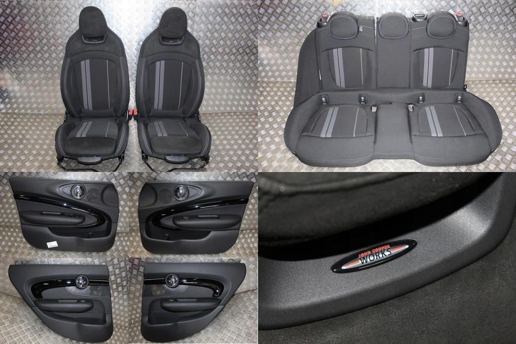 фото №1, Mini f54 jcw clubman обивка сиденья заднее сиденье alcantara