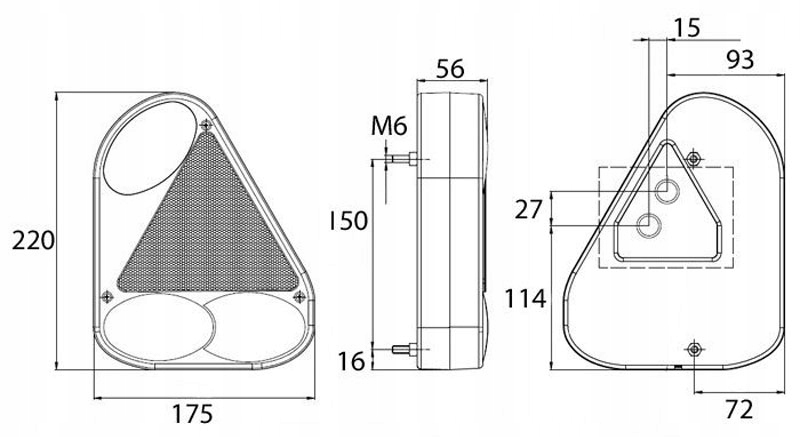 фото №12, Комплект лампи задні комбінований + джгут 7 pin 4m 12v/24v причіп