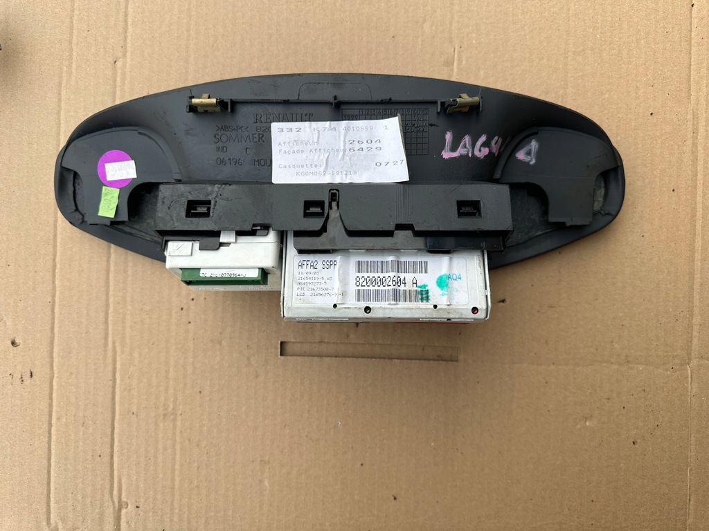фото №6, Дисплей renault laguna ii 8200002604 часы