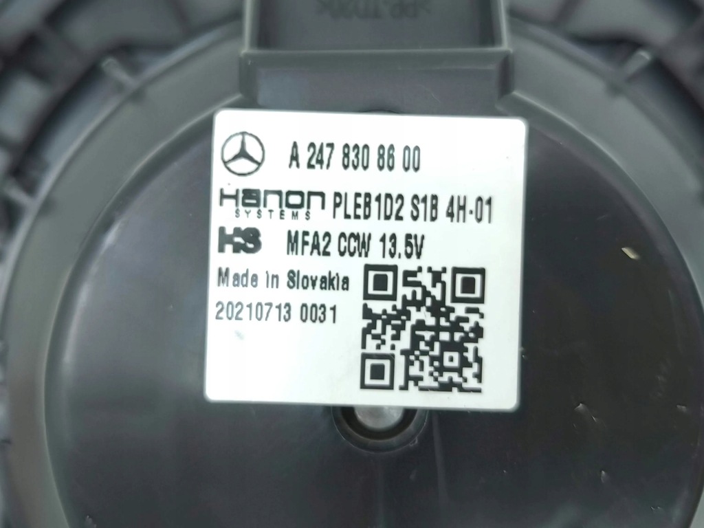 фото №8, Mercedes-benz eqa 2022 вентилятор обдув / воздуходувка