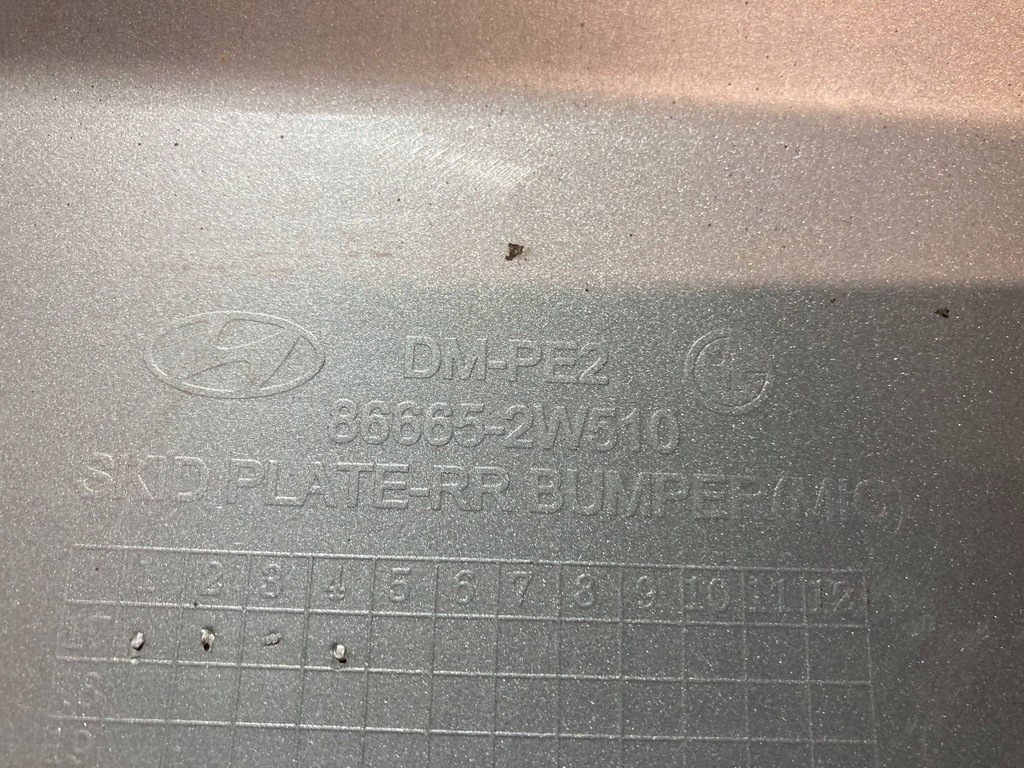 фото №12, Hyundai santa fe iii lift накладка бампера заднього orygi.