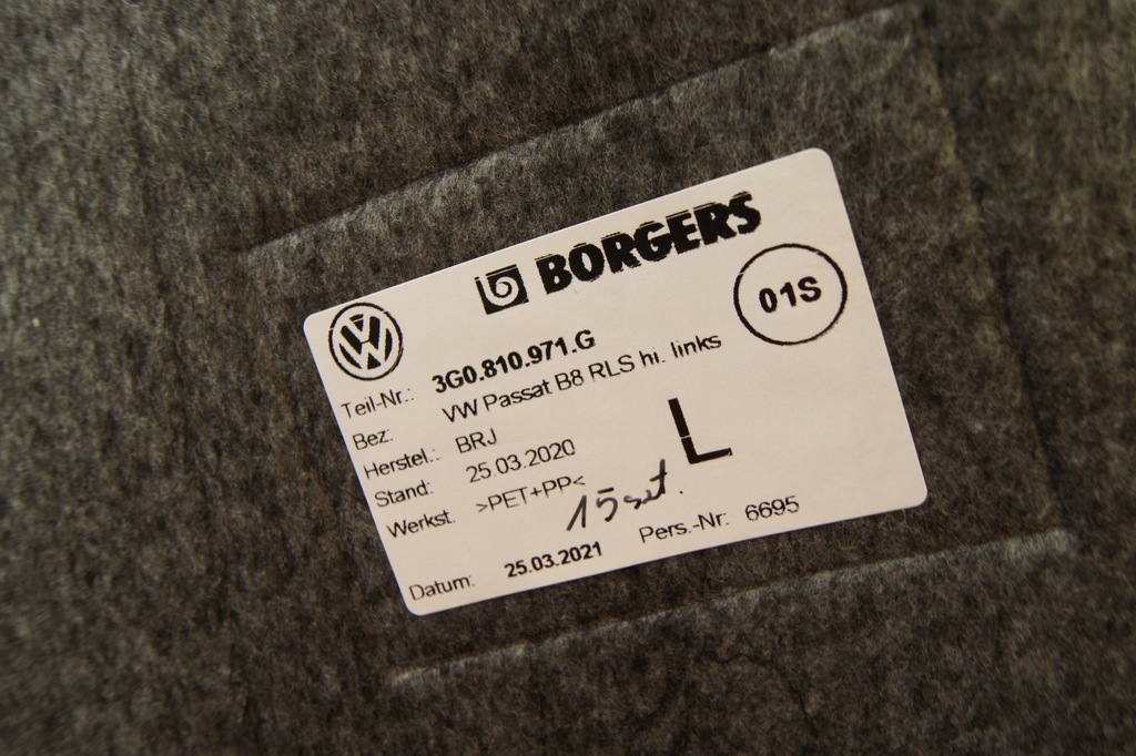 фото №4, Gd passat b8 подкрылок левый задняя 3g0810971g nowe