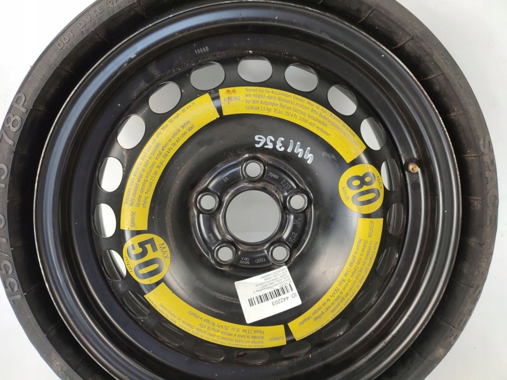 фото №5, Колесо докатка докатка audi a3 q7 4l 155/70 r15