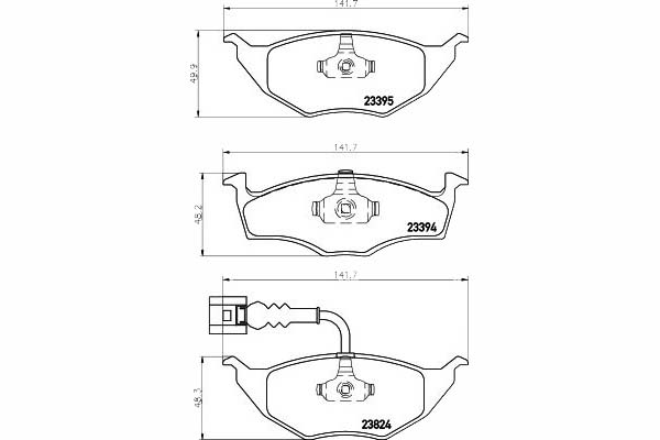 фото №2, Тормозные колодки тормозные audi перед a2 1,2 tdi 01-05 texta