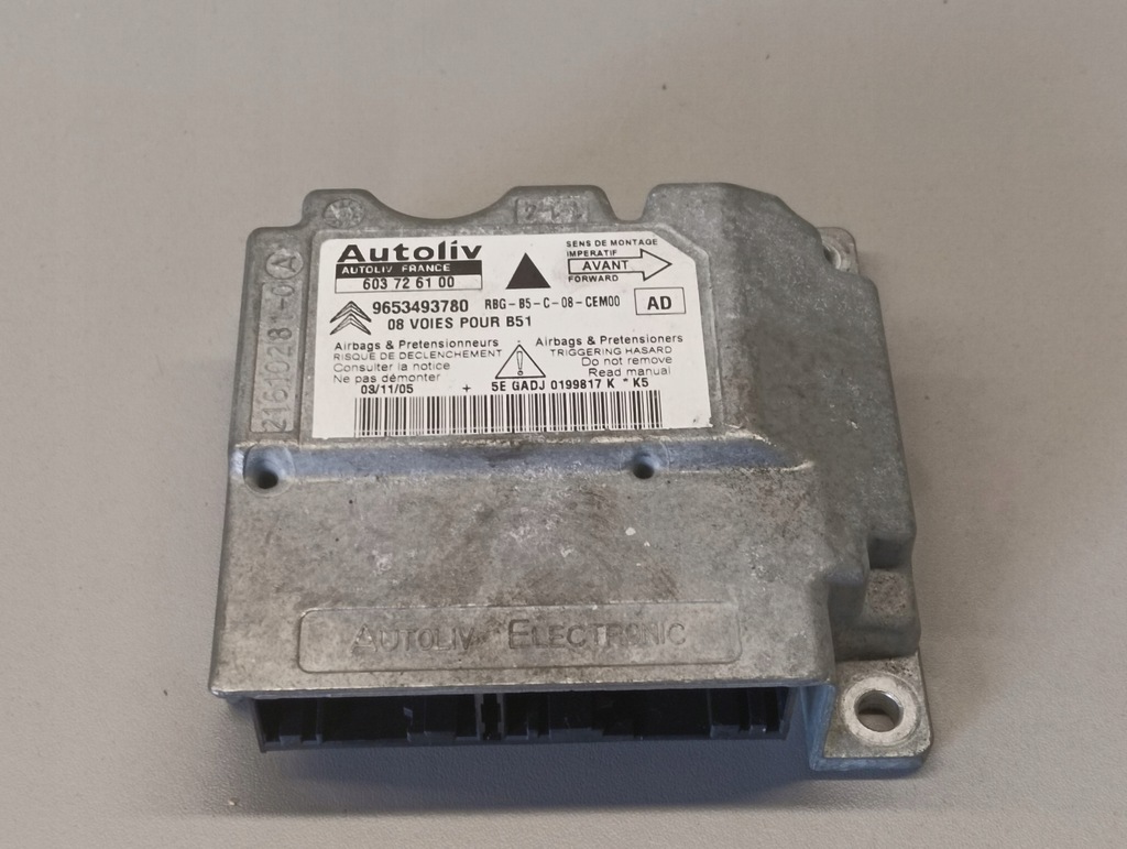 фото №1, Модуль подушка безпеки citroen c4 i picasso 9653493780