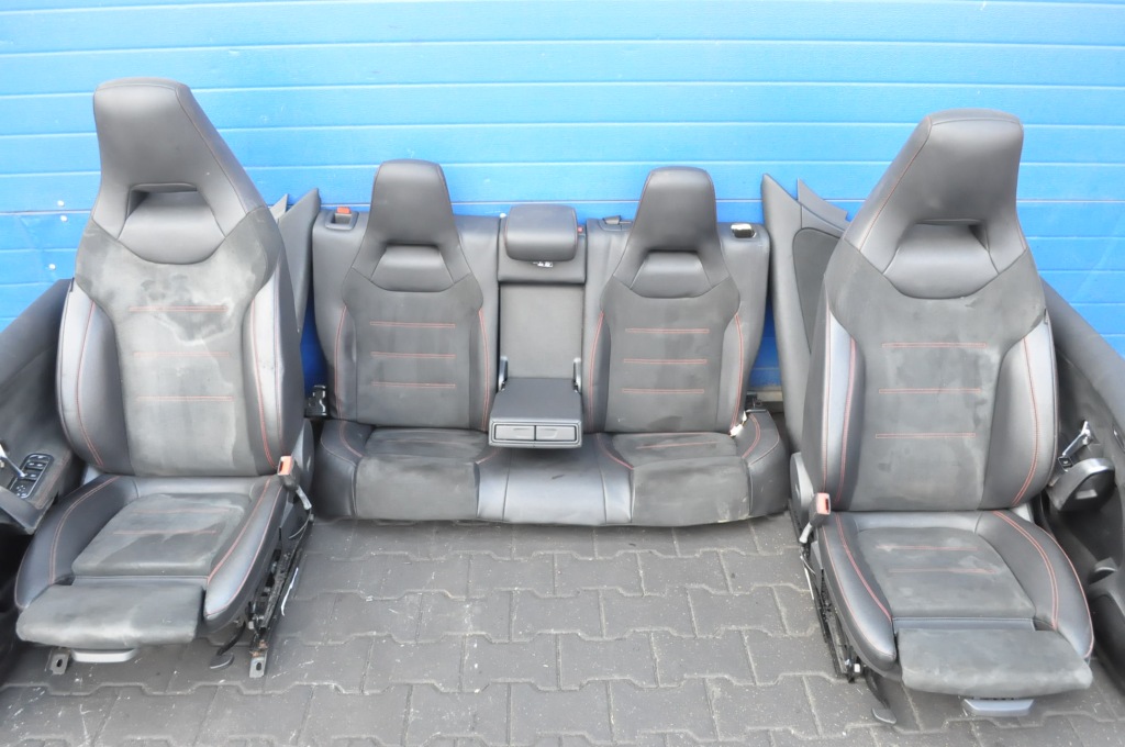 Купить Mercedes w177 amg line сиденья pół кожа алькантара  заднее сиденье обшивки anglik