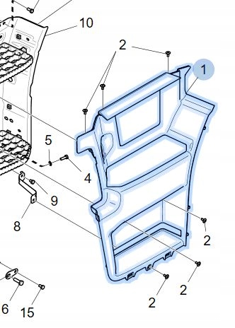 фото №3, Ніша поріг касета підніжка scania r s p g ngs ліва 2349683 b-b
