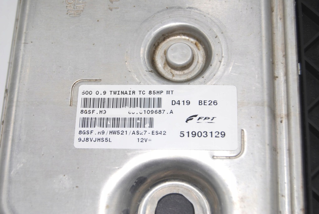 Бортовий комп'ютер блок керування двигуна fiat 500 0,9 51903129 d419 be26 8gsf.h9 Зі Шроту