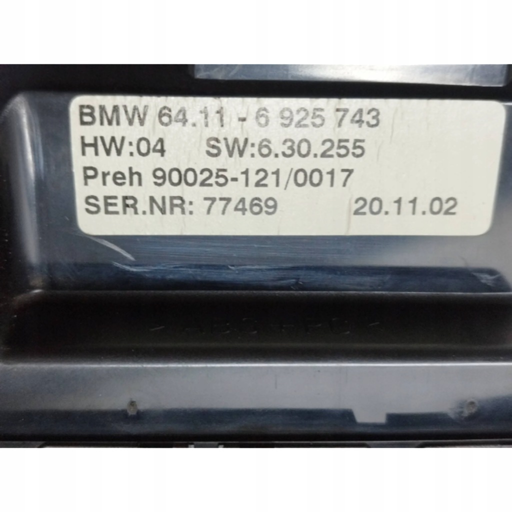 фото №7, 2003 bmw 7 e65 e66 панель кондиціонера 6925743