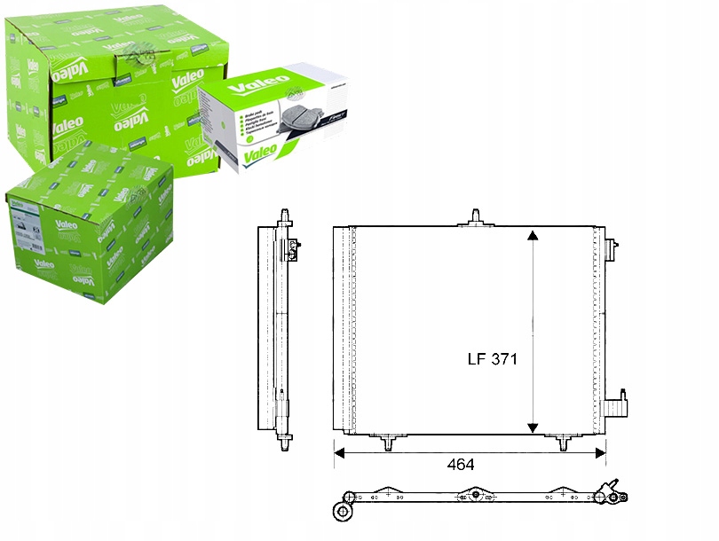 фото №1, Конденсатор кондиціонера citroen c2 206 207 1007 val
