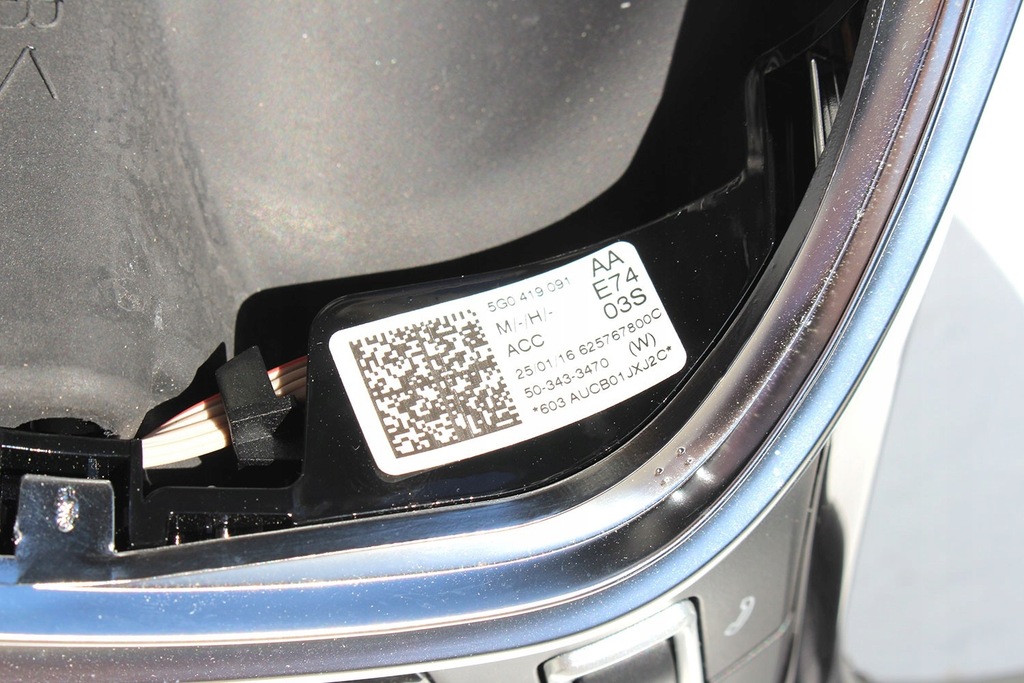 фото №10, Vw golf 7 sportsvan b8 воздуховод 5g0419091aa 5g0419091fe с подогревом 5g0 4