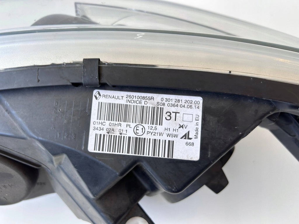 фото №6, Renault captur i лампа левая перед 260100855r оригинал