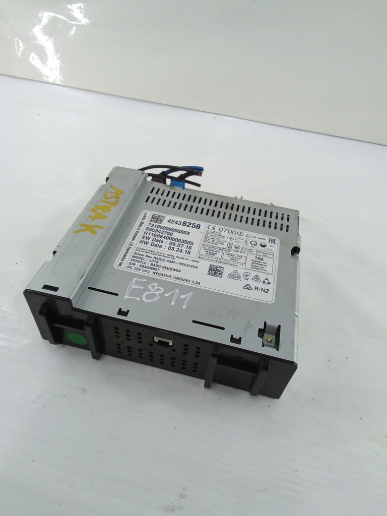 фото №1, E811 радіо opel astra k 42438258