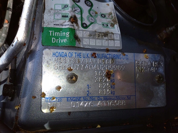 фото №8, Honda civic 7 vii eu7 lift 1.4 is d14z6 генератор ahga50