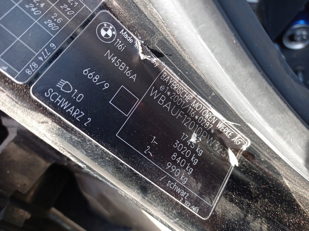 фото №8, Лічильник прилади bmw 1 e87 1.6 uk 9110192