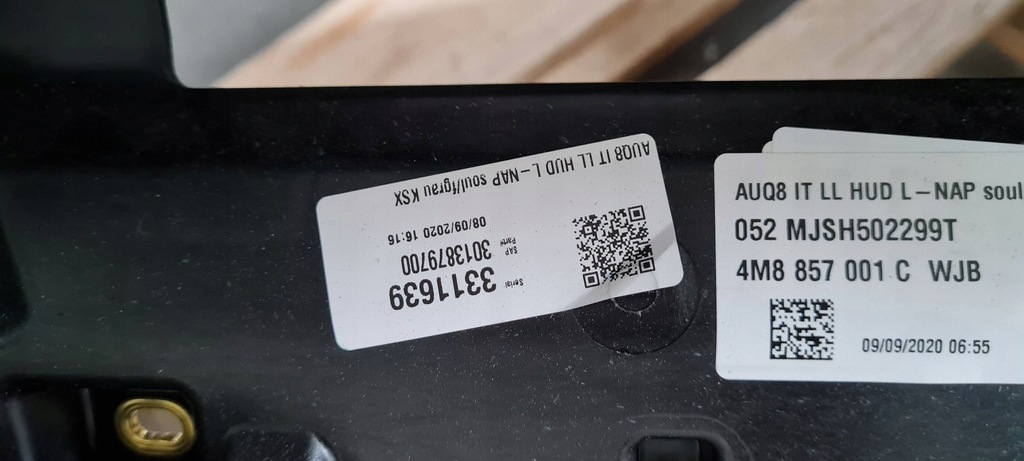 фото №10, Sq8 4m rsq8 q8 панель приладів приладова панель приладів шкіра org head up 4m8857001c