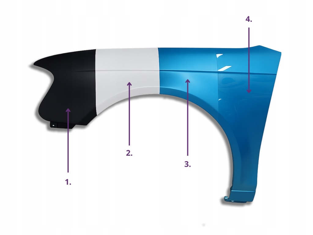 фото №1, Крыло правый alfa romeo 147 937 2000-2004 каждый цвет