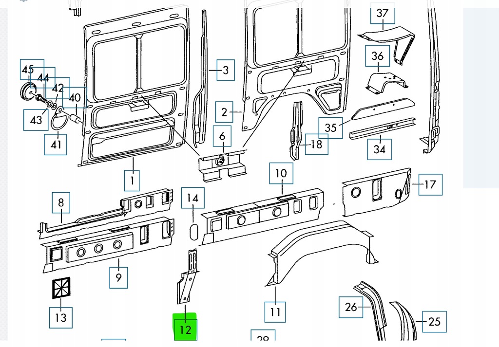 фото №1, Vw lt 04-07 усилитель порог 2d1809393