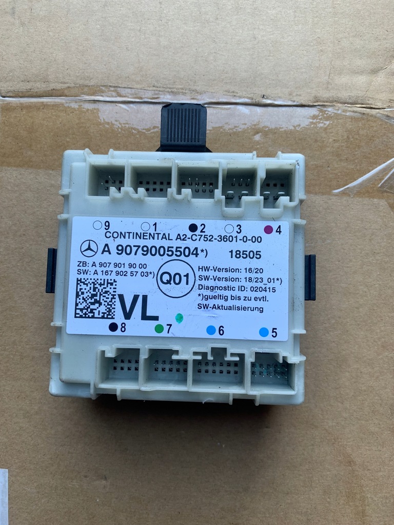 фото №1, Sprinter 907 910 блок управления модуль дверь левый перед