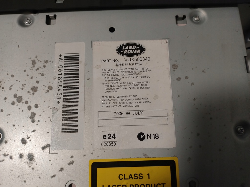 фото №3, Радіо range rover sport, land rover discovery vux500340